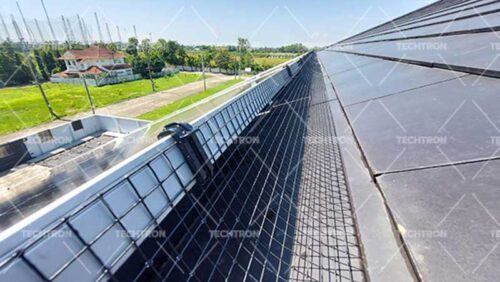 ตะแกรงกันนกใต้แผงโซล่าเซล ป้องกันนกทำรังใต้แผงโซล่าเซล