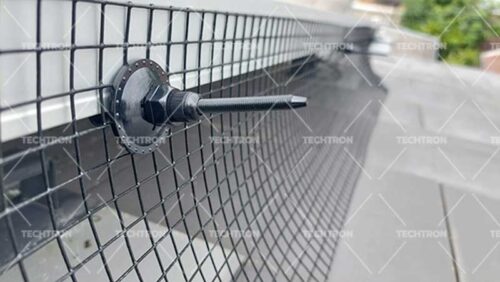 ตะแกรงกันนกใต้แผงโซล่าเซล ป้องกันนกทำรังใต้แผงโซล่าเซล