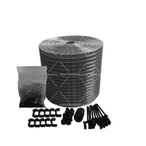 ตะแกรงกันนกใต้แผงโซล่าเซล กว้าง 8 นิ้ว ยาว 30เมตร ลวดสแตนเลส พร้อมคลิป short frame หรือ long frame 50 ตัว คละกันได้